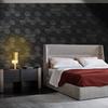 Self Adhesive Black Peel and Stick Wallpaper 15.7" X 78" 3D Hexagon Geometric