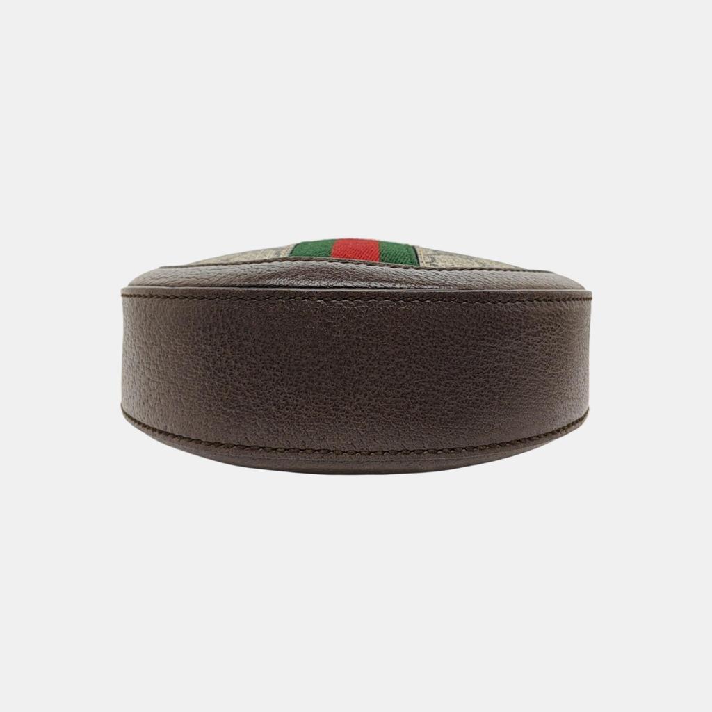 [Pre-Owned] Gucci Ophidia GG Mini Round Bag 'Beige' - Very Good #10ZVDPH