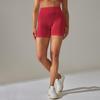 High-Waist Peach Lift Yoga Shorts - Women's Fitness & Running Apparel