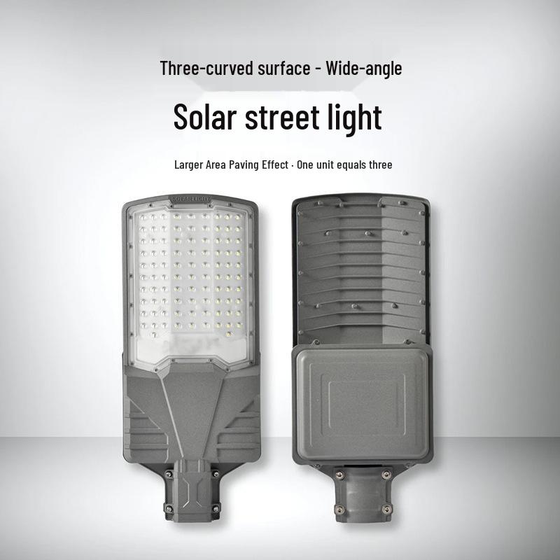 Super Bright Solar Outdoor Waterproof Courtyard Street Light with Large Battery and High Pole for Rural Homes