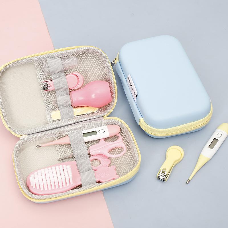 Baby Brush Combs Nasal Aspirator Set Thermometer Care Pack 8 Piece Set Careful Care of Small Children At Home Always Have Daily Necessities