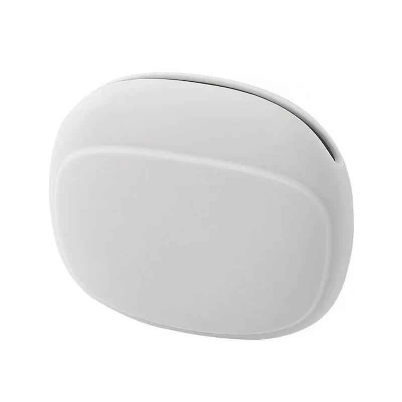2 PCs Silicone Earphone Data Cable Storage Box Mini Key Box Lipstick Mini Storage Bag Green Light Gray Red