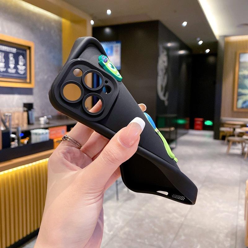 This Model Is Suitable for Transsion HOT X6831 Cute Mobile Phone Case Three-dimensional Big-eyed Boy INFINIX All-inclusive Cartoon Case.