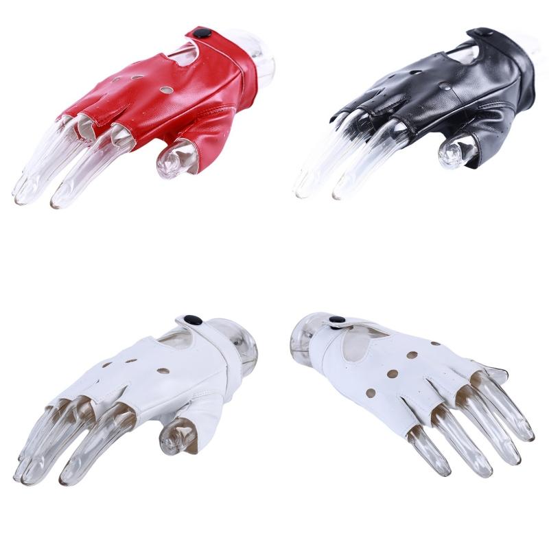 Leather Gloves Guantes Mujer For Women Girls Red Balck White Loving Heart Gloves For Women