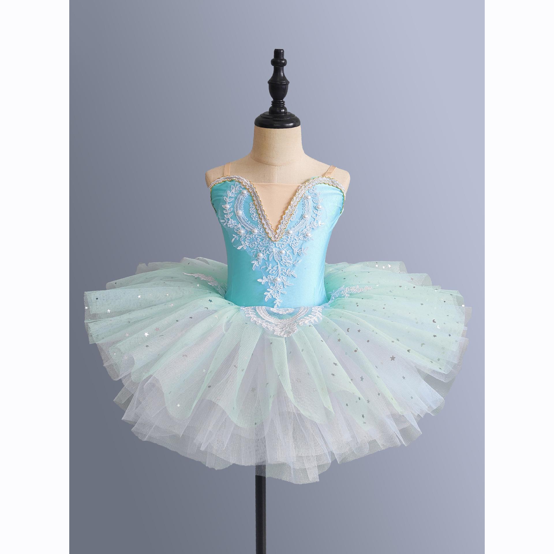 

Дитяча біла балетна сукня-пачка з пайетками, костюми для джазових танців для дівчаток, дитячі балерини, костюми-пачки, дитячий одяг для бальних танців 160cm