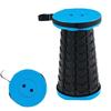 Collapsible Rainbow Outdoor Portable Stool - Adjustable Folding Chair for Travel, Queue, Fishing, and More.
