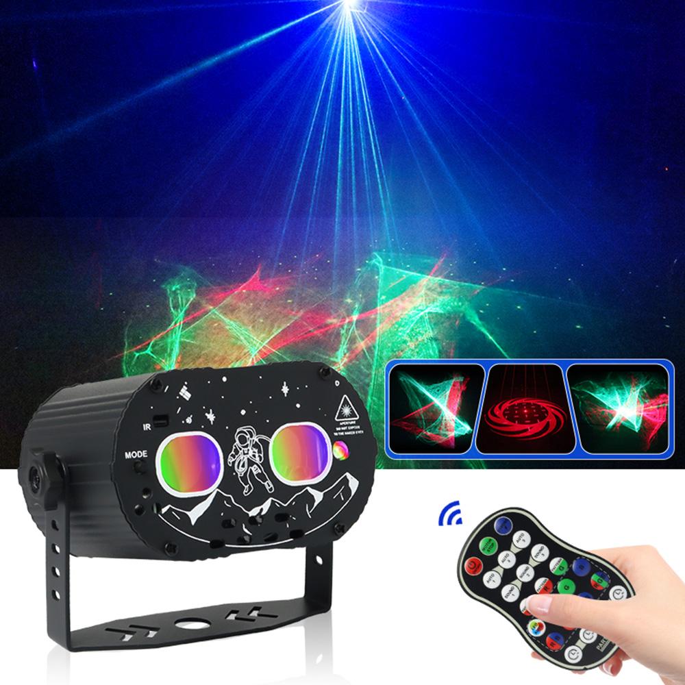 

T20 DJ Party Lights Stage Light Northern Lights Effect Laser Light Disco Strobe Lighting with Remote Control A