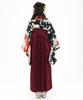 Graduation Ceremony Hakama Easy to 5 Piece Set Hakama Lower Waist for Elementary School Girls Roman [KYOETSU] Set, Dress, (Kimono, Hakama,
