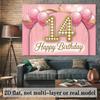 Party Backdrop 14Th Birthday Flat Easy Install Electrical Connection Needed Event Photo Background Birthday Party Decor
