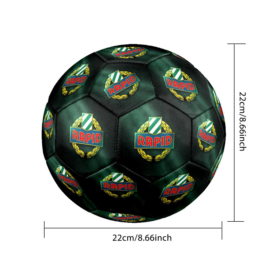 Rapid Wien FC Size 5 Standard Football Durable Training Match Soccer Ball for Adult Outdoor Sports