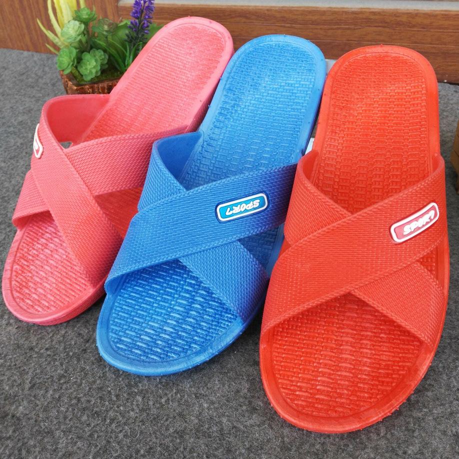 

New bathroom hotel summer home non-slip cool slippers bathroom bath slippers sent to the stall recording direct supply 37-41 червоний