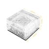 Outdoor Solar Ice Brick 4-LED Lamp for Courtyard and Landscape Pathways