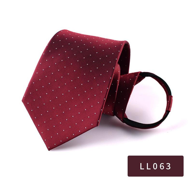 8Cm Pull Tie Dress Lazy Tie Men'S Clothing Accessories Striped Suit Business Tie
