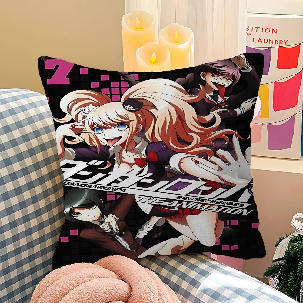 Classic Anime Danganronpa Classic Movie Pillow Gift Home Office Decoration Pillow Bedroom Sofa Car Cushion CoverPillow Case