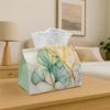 1pc Golden Ginkgo Tissue Box Holder - Elegant Leaves & Nature, Perfect for Living Room, Dining Room, Bedroom, Bathroom, Bar, or Office Decor, Holiday