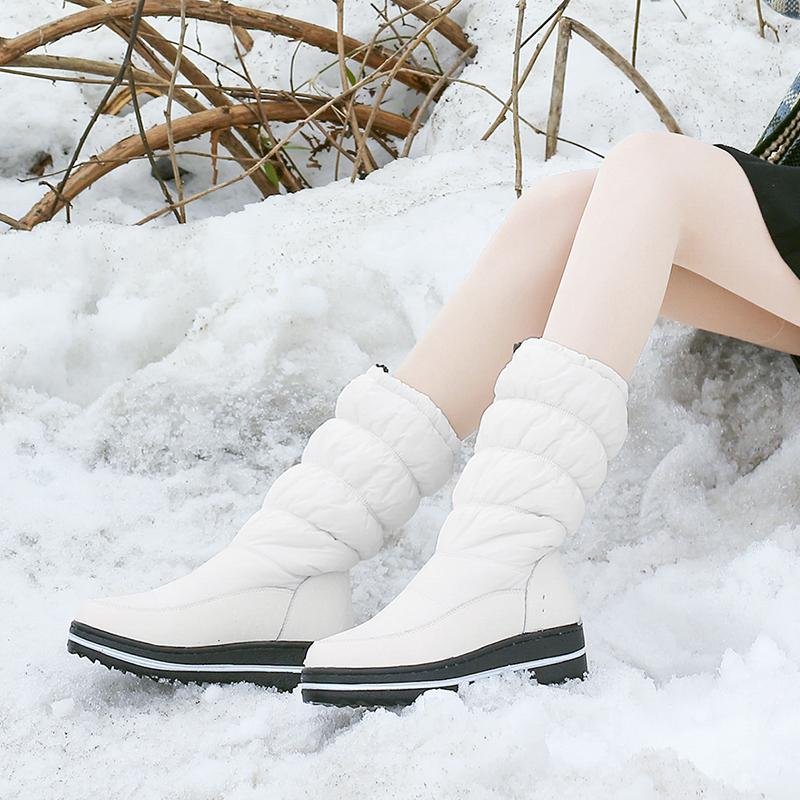 Women's snow boots winter warm and comfortable non-slip long-staple shoes large size casual cotton shoes