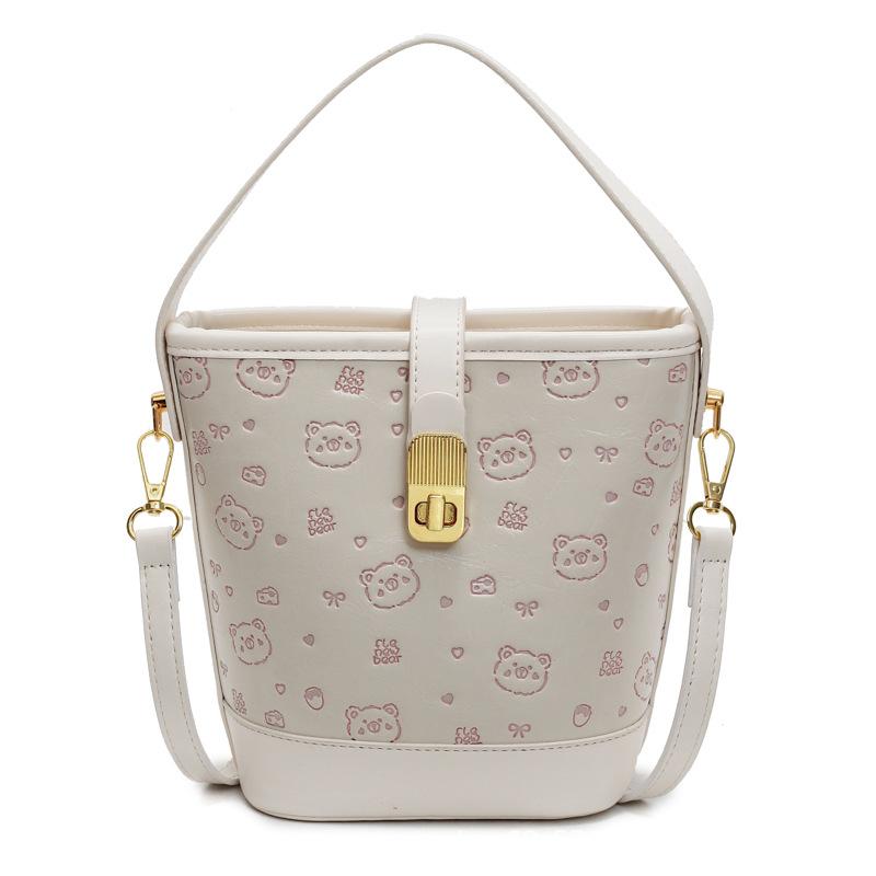 Summer New Small Bag Women's 2025 Fashionable Portable Bucket Bag Is a Versatile Foreign Texture Commuter Crossbody Bag