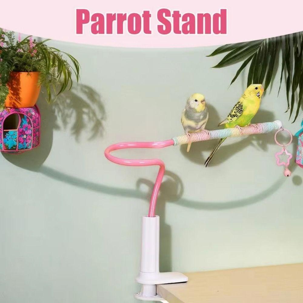 Stable Bird Training Perch Non-Slip Parrot Standing Pole Tabletop Parrot Biting Rod  Small Birds