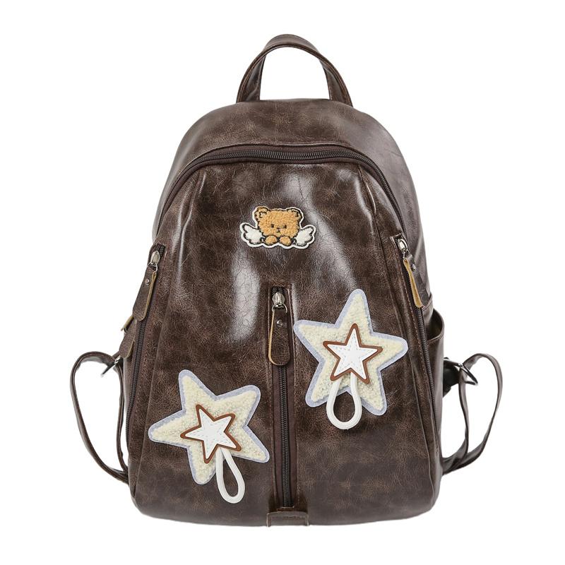 

Винтажный колледжский рюкзак, вышитый рюкзак, большая вместимость, студенческий школьный рюкзак