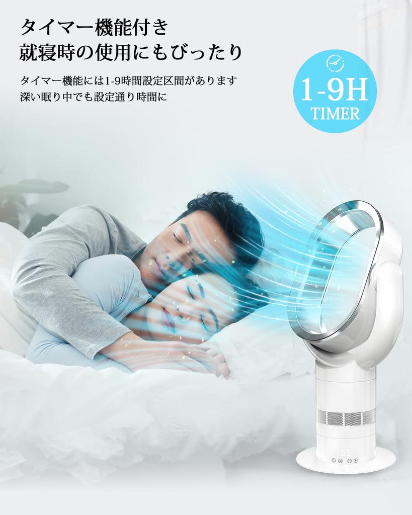 LAOGOT Electric DC Splashless Tower 10 Levels of Air Volume Adjustment Air Volume with One Adjustable Left and Cut Remote Control Gentle Energy Easy