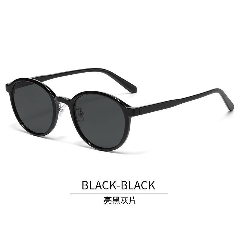 Korean Style Women s Sunglasses Round Shape Anti-reflective Men s Designer Sun Glasses Campus Style Sunglasses for Girls
