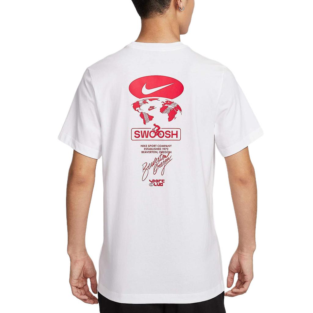 New Nike Club SS25 T Shirt Men's White HJ0731-100