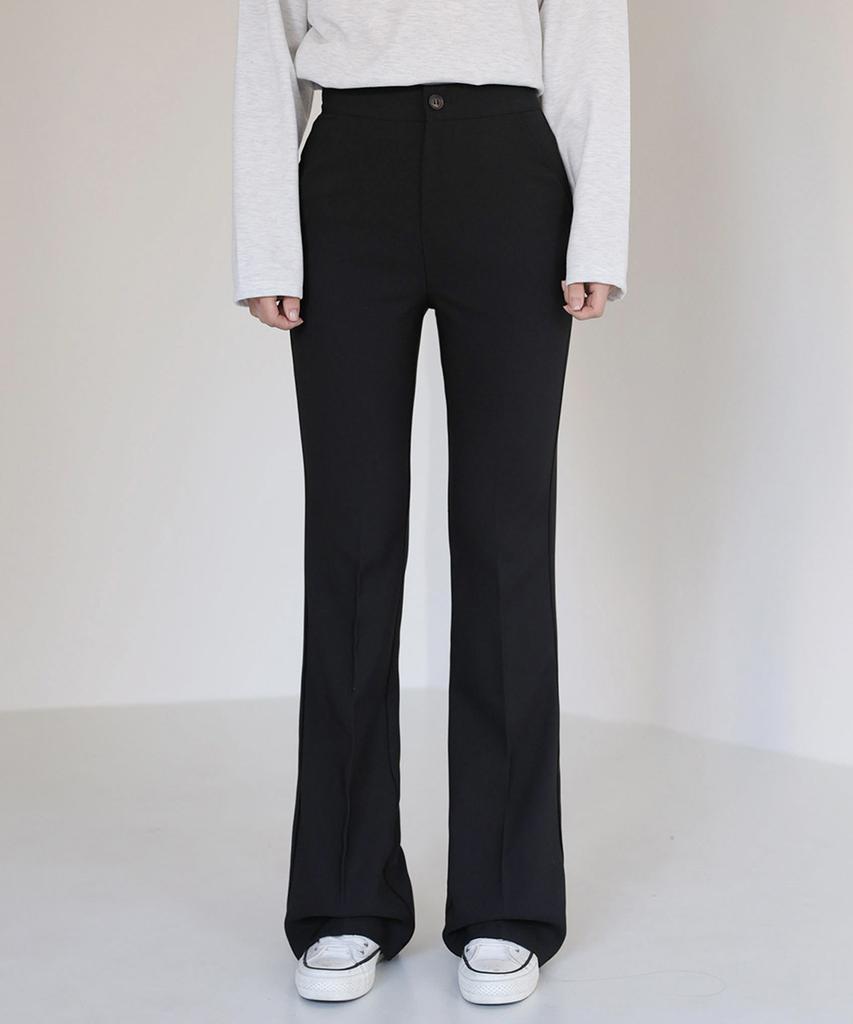 Jikeulib Secret Banding Stretch Bootcut Long Slacks