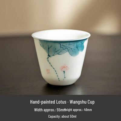 Shangqi Wangshu Hand-painted Teacup Set (3 Pcs)