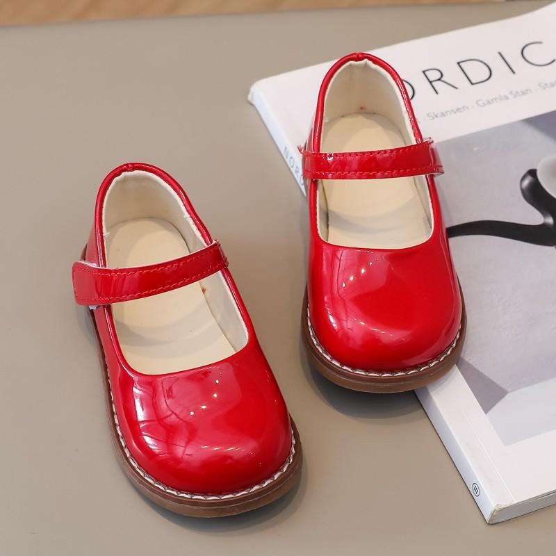 Girls' Leather Shoes 2025 New Spring and Autumn Children's Soft-soled Single Shoes Girl Baby Dance Performance Shoes Girl Princess Shoes Tide