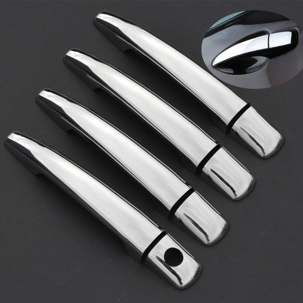 

FUNDUOO For Citroen C-Elysee 2012- C Elysee Chrome Car Door Handle Cover Trim Sticker Car