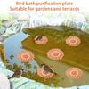 Decorative Leaf-Shaped Bird Bath Tray for Garden and Patio Outdoor Use Durable Water Basin for Birds and Wildlife