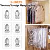 1-10PCS Vacuum Storage Hanging Bag Dustproof Clothes Compression Storage Bag Space Saving for Clothes Down Overcoat
