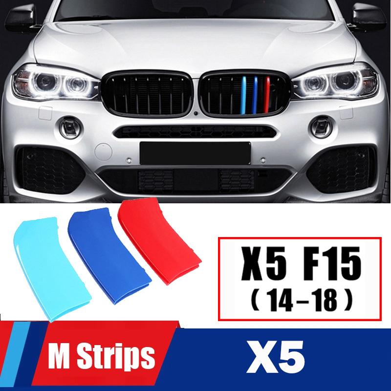 MLKK4 M Power Front Grille Trim Strips For BMW X1 X2 X3 X4 X5 X6 X7 F48 F49 E84 F39 F25 F26 G01 G02 F15 E70 G05 F16 E71 E72 G07 Z4 E89