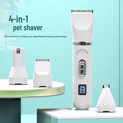 Digital Display Pet Nail Grinder & 4-in-1 Electric Shaver with USB Charging
