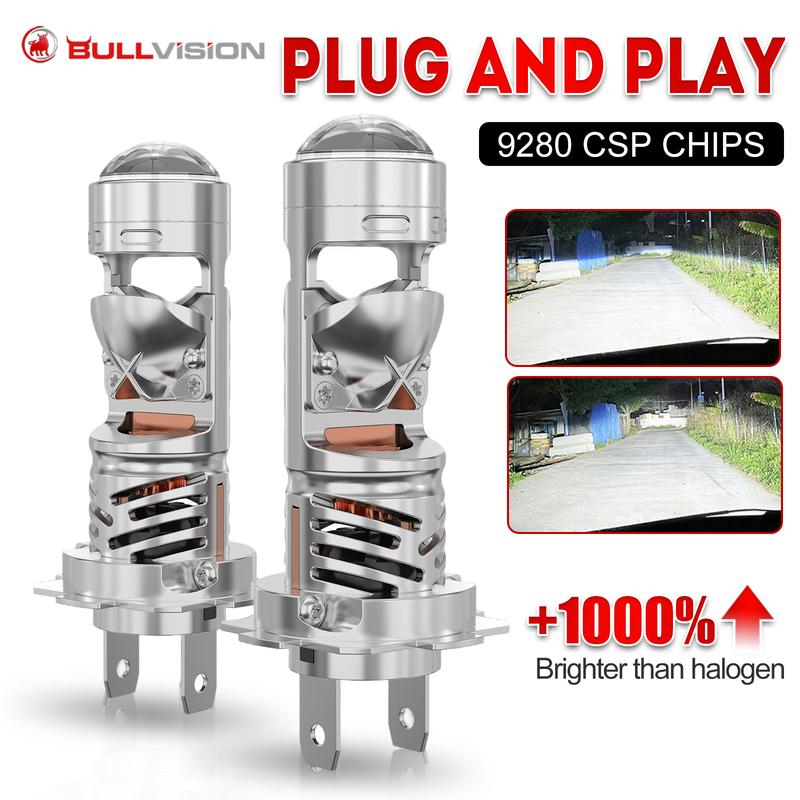 H7 H11 Bi LED Projector Lens Car Headlight Canbus Lamp 1:1 Wireless Plug&Play H4 H8 H9 Led Light Turbo Lights Car Hi/Low Bulbs