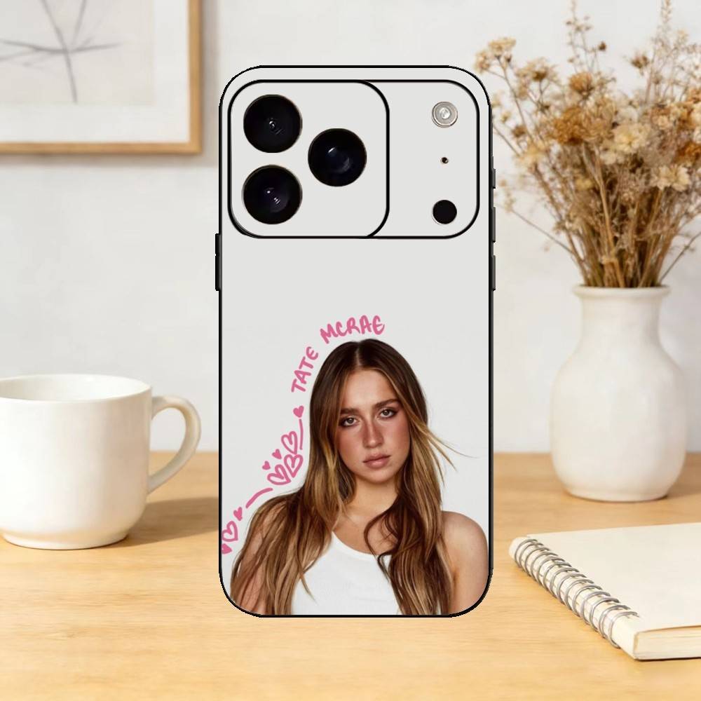 Singer T-Tate M-McRae Phone Case Silicone black Soft For IPhone 17,16,15,14,13,12,11,SE,Plus Pro Max