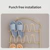Simple Shoe Hanger Metal Iron Art Slippers Drain Drying Rack Toilet Bathroom Indoor Storage Tools Home Organizer Shelf