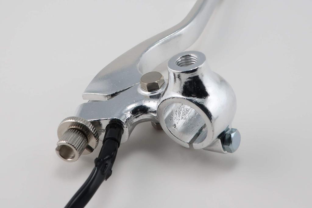 KITACO Right Lever Holder Set Holder Monkey Silver & (Short/Mirror Included) Etc. 525-0701101