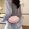 2 Fashion shoulder bag popular pearl chain messenger bag handbag shell bag niche design solid color new