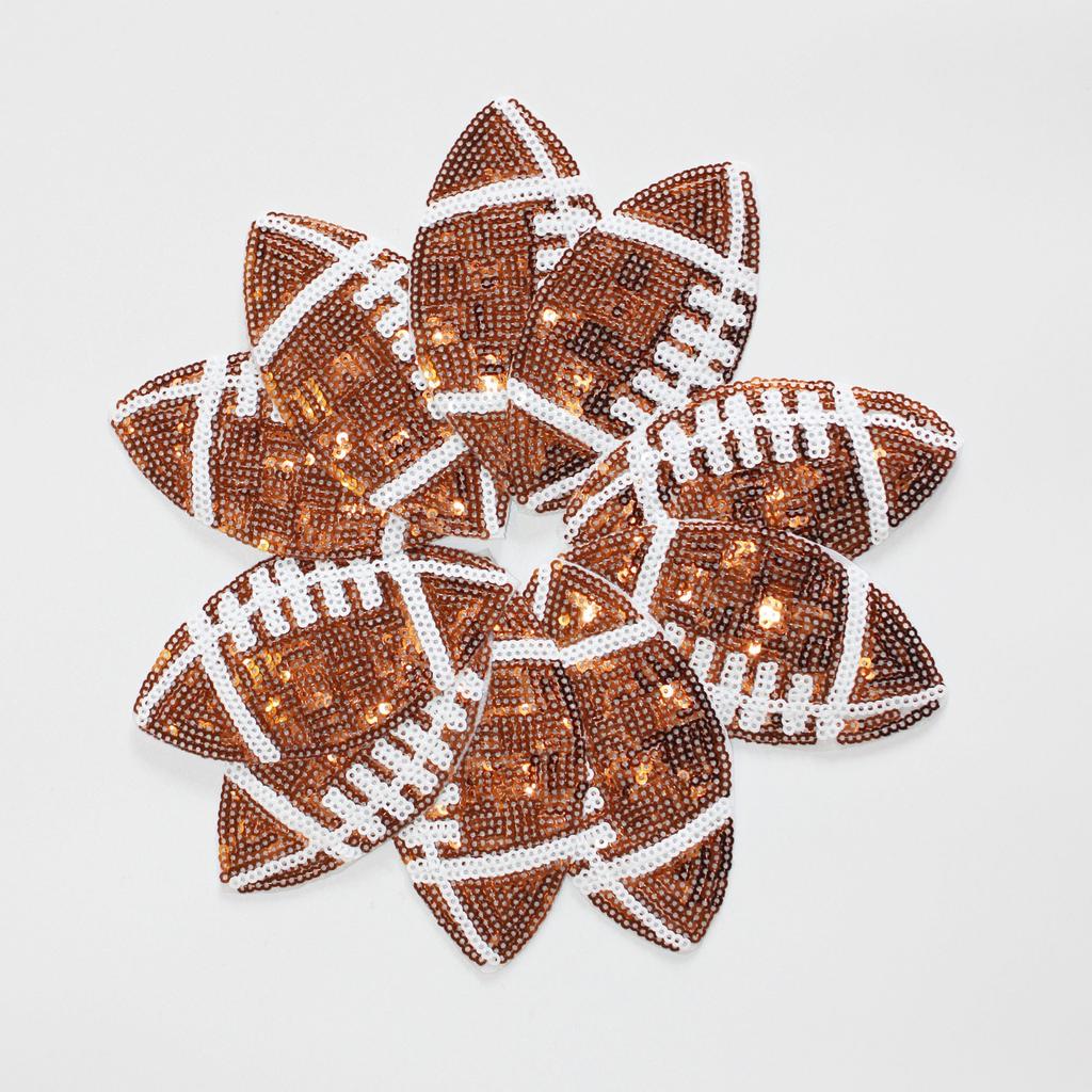 5 Stück Unisex Rugby Muster Stoffaufkleber Patches - Applikationspatches für Rucksäcke, Hüte, Kleidung und Accessoires Wiederverwendbar Aufbügelbar und einfach anzubringen