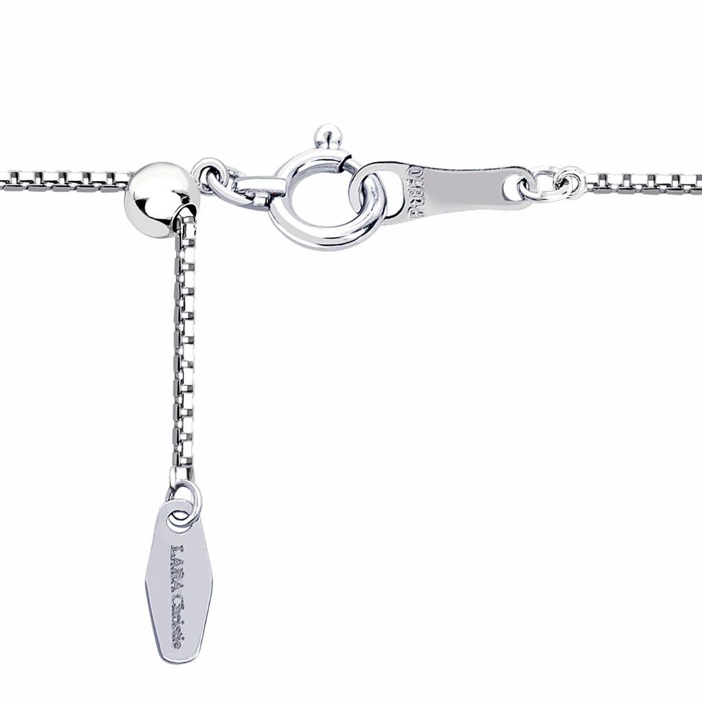 Lara Christie Platinum Chain Necklace, Pt850, Venetian, 0.95mm Wide, Approximately 4.09g, Up to 45cm, Adjustable Length, lc97-0060