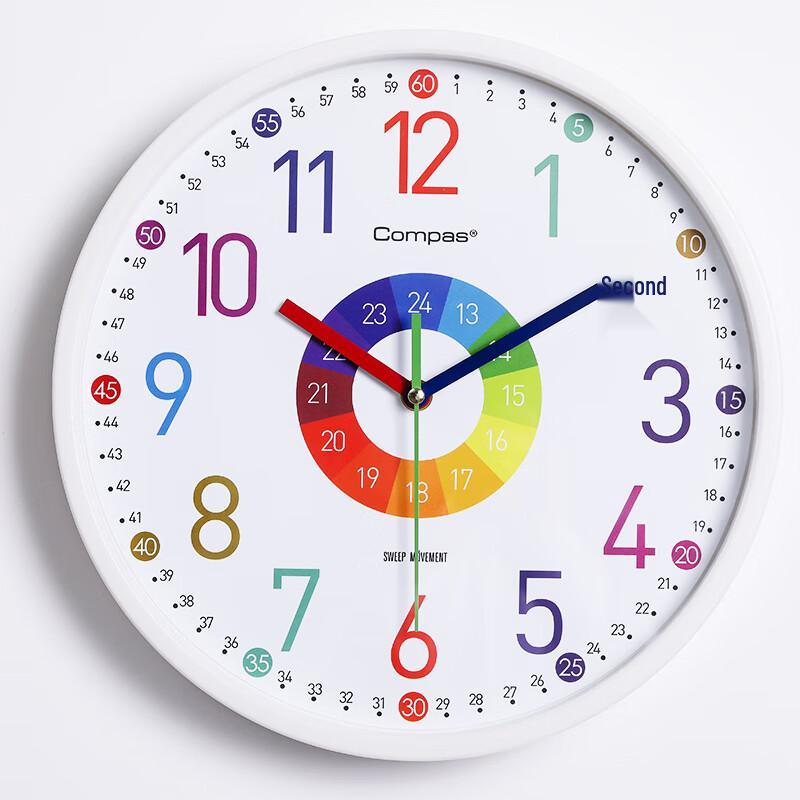 Kangbas Silent Quartz Children s Learning Wall Clock