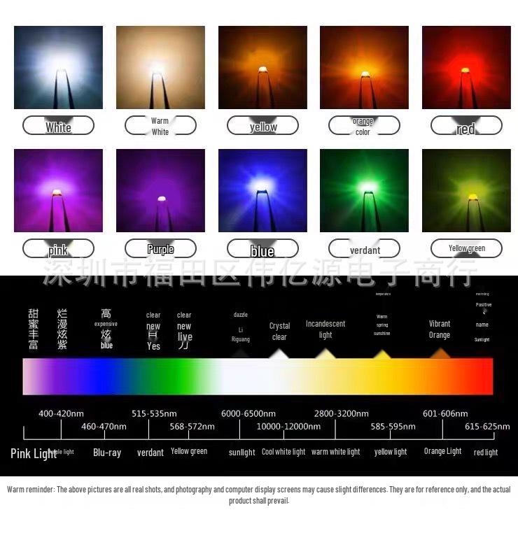 2835 High Brightness Purple LED SMD Lamp Beads 0.5W Large Chip