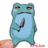 Cartoon Animal Emnroidery Sew Patch Cat Frog Embroidered Patch Iron On Patches For Clothing Hats Backpack Jeans Sew Bagdes DIY