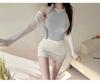 Korean Off-Shoulder Lace-Up Halter Slimming Tank for Women