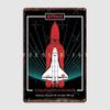 Buran: Soviet Shuttle Orbiter Vintage Poster Metal Sign Club Garage Decoration Vintage Pub Garage Tin Sign Poster