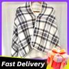 Wearable Heated Blanket USB Electric Heated Shawl Adjustable 3 Level Temperature Warmer Blanket Soft Cold Protection Home Warmer