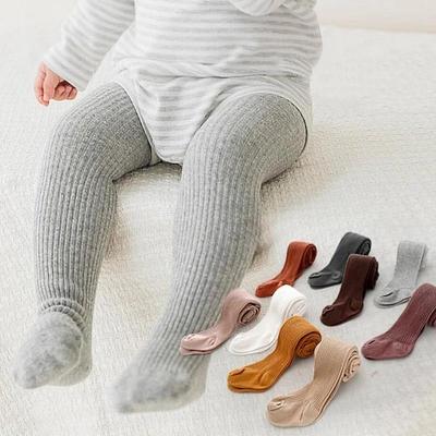 Meias-calças para bebês inverno outono, cor sólida, algodão macio, grosso, quente, meia-calça para recém-nascidos, roupas apertadas para meninos e meninas