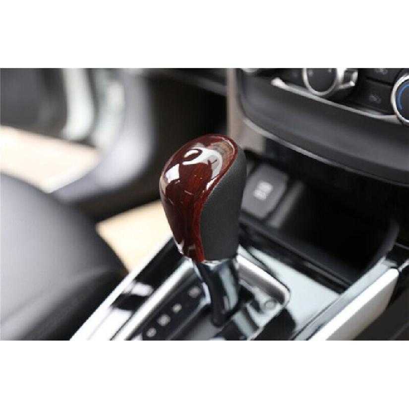 For Nissan Sentra Sylphy 2013- Wood Grain Console Gear Shift Knob Cover Trim