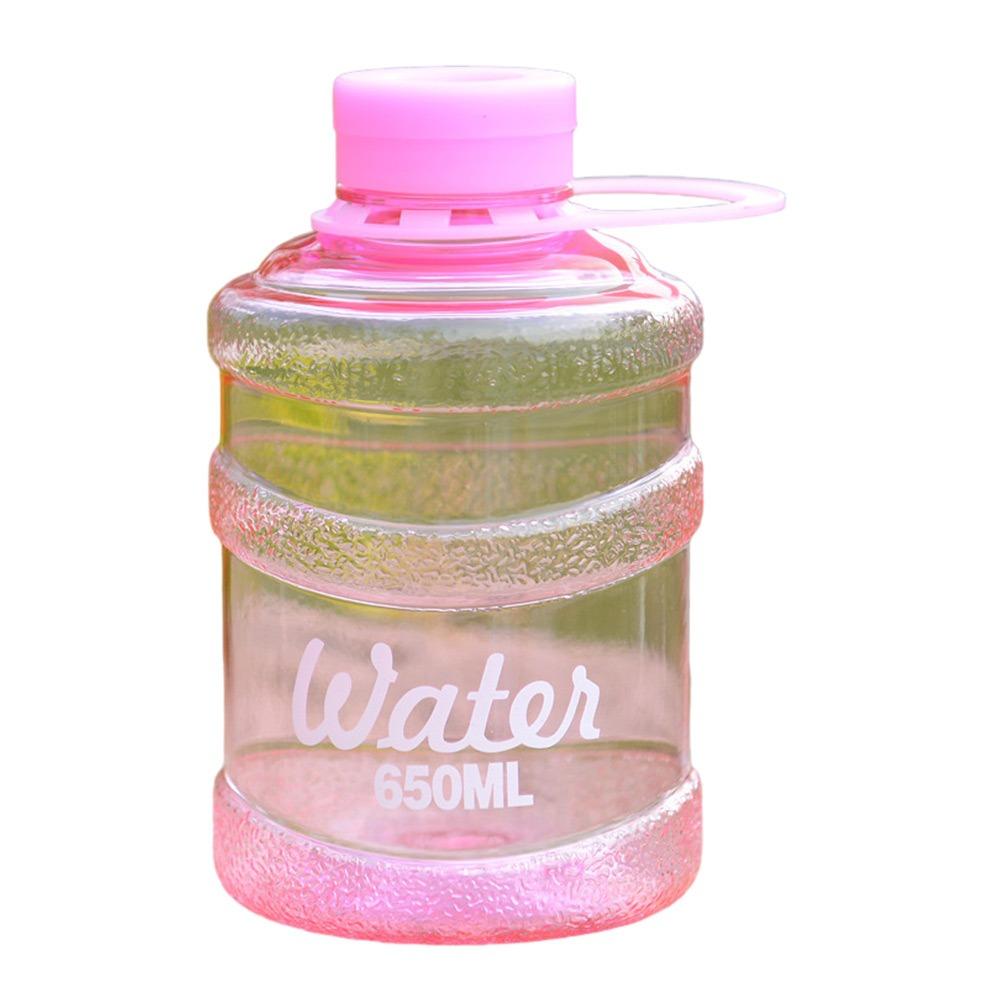 Fruit Tea 650ml Bucket Cup Drop Resistant Leak-proof Plastic Cup Creative Design Mini Size Water Bottle School